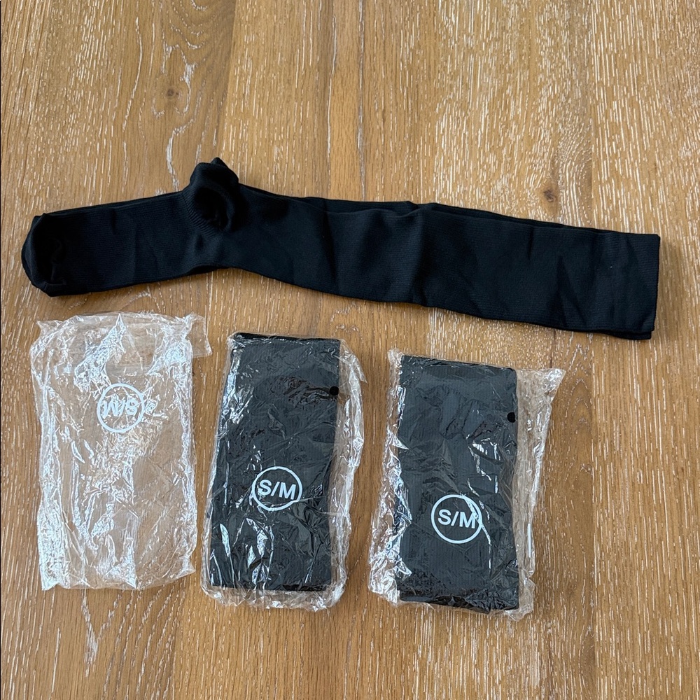 Black Women's Compression Socks Set of 3 - S/M
